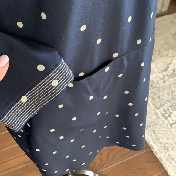 SILK DRESS JCREW💙🤍 - Picture 3 of 10